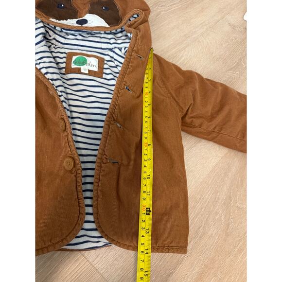 Baby Boden Sprout Dog Cord Jacket 2 to 3 Year Old Brown Stripe Navy - Picture 3 of 7